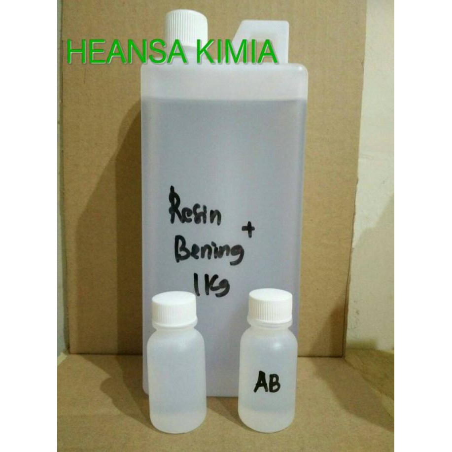 

Resin Bening + Katalis + Anti Bubble