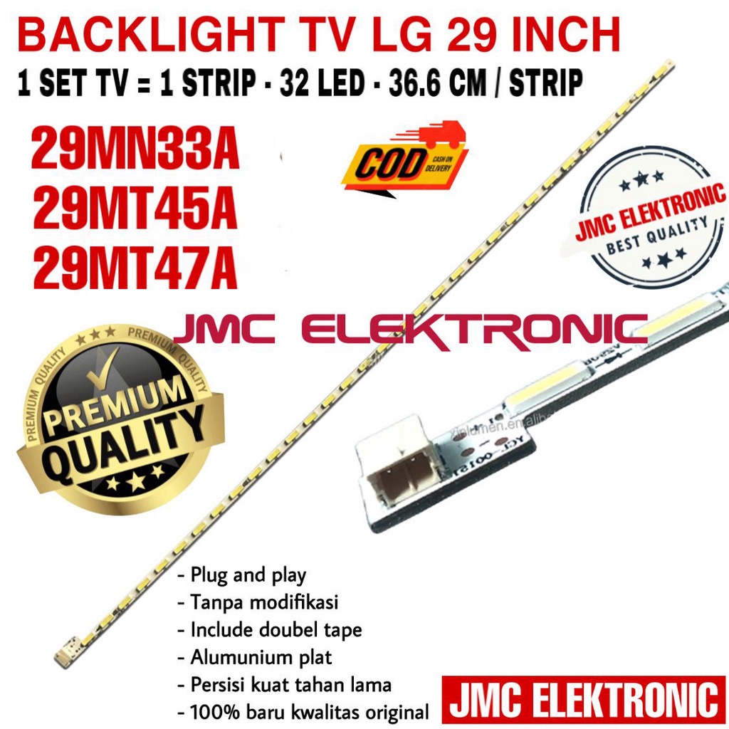 BACKLIGHT TV LED LG 29 INC 29MN33A 29MT45A 29MT47A 29MN33 29MT45 29MT47 LAMPU BL 29IN