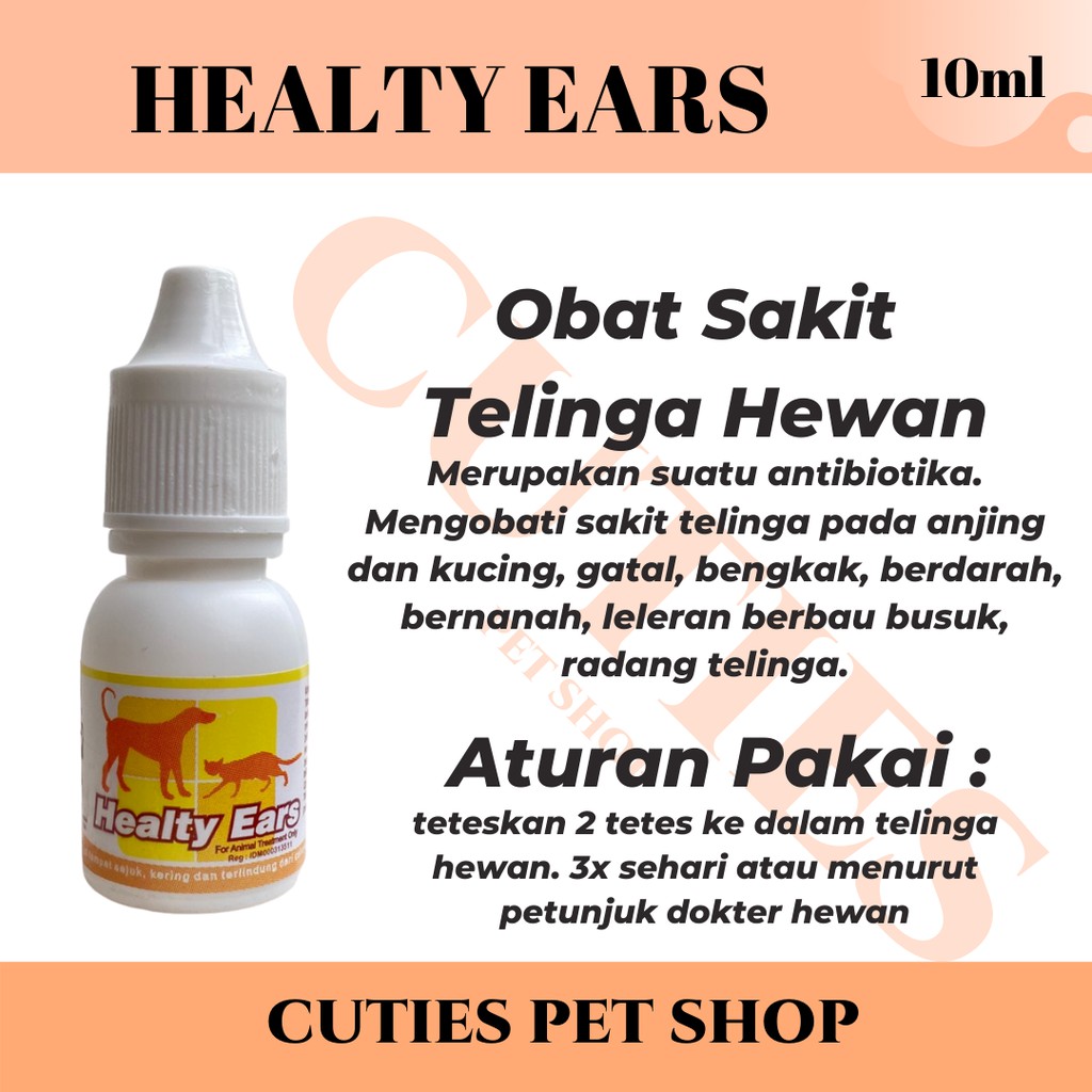 Healthy Ears / Obat telinga kucing / Obat telinga anjing