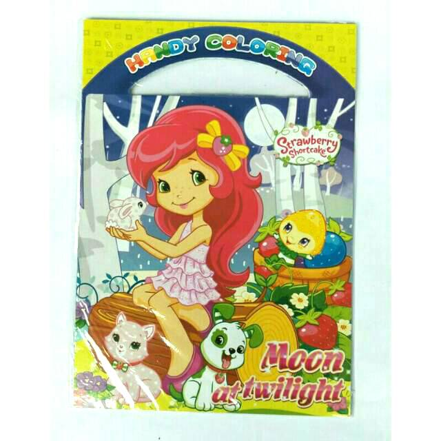 Buku Mewarnai Jumbo 30x20cm Karakter Anak Cewe Frozen Pony HK dll