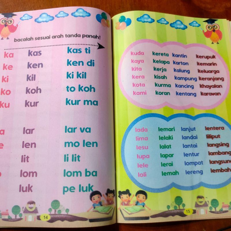 BUKU ANAK GENIUS MEMBACA KATA DAN KALIMAT