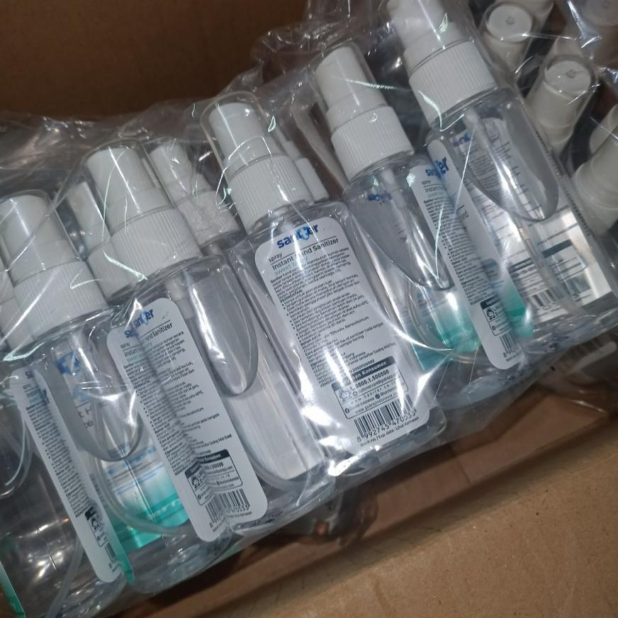 Seller✦➬ Saniter Handsanitizer Cair Botol spray 60 ml Aroma Sweet Berry 63