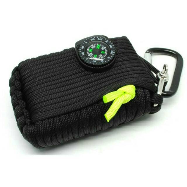 Kit Perlengkapan Camping Survival Kit Lengkap - Black