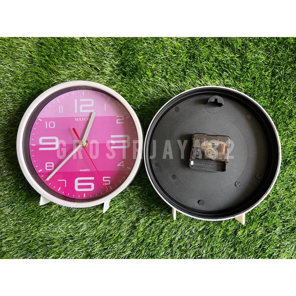 (GROSIRJAYA32) Jam dinding murah COLOURFUL model Minimalis Modern Elegan Mewah