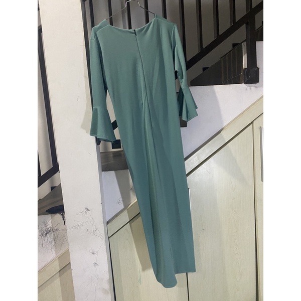 Dress scuba gamis scuba preloved baju lebaran