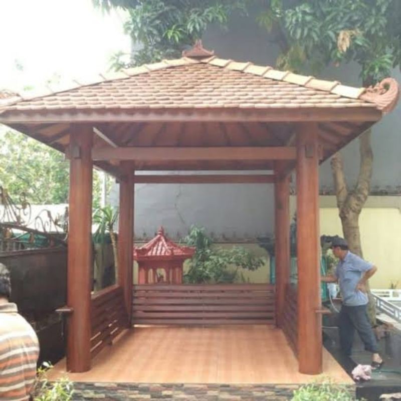 gazebo/saung/gazebo kayu kelapa/saung gazebo