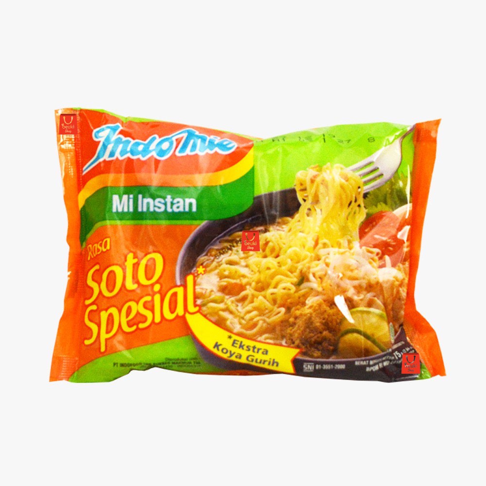 

Indomie Kuah Soto Spesial Mie Instan Kuah Rasa Soto Special Eceran - 75gr