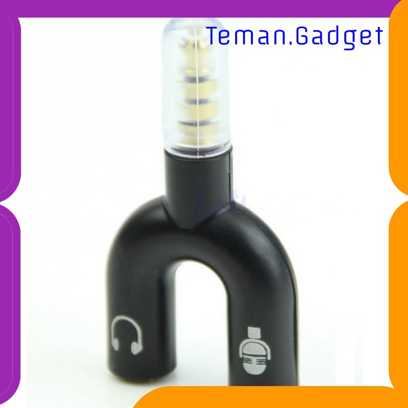 TG-AI209 TAFFSTUDIO SPLITTER AUDIO SHAPE U 3.5MM KE HEADPHONE &amp; MIC - K0650