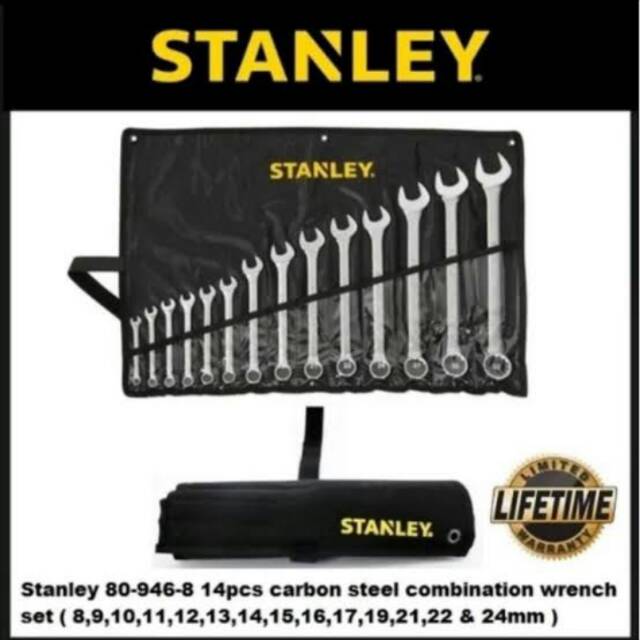 Kunci ring pas set Stanley STMT80942-8 combination wrench set 11pcs