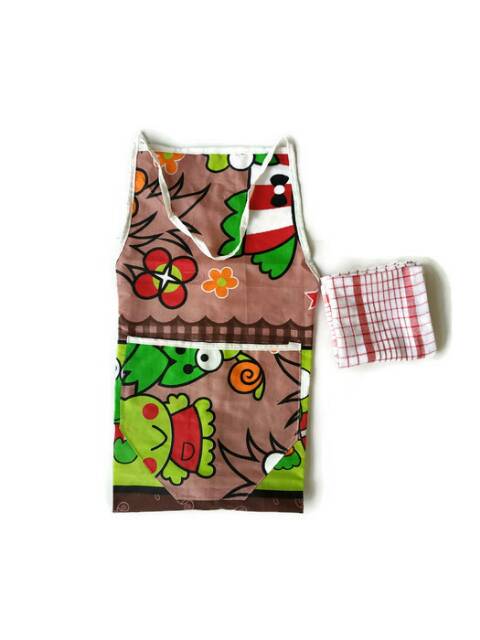 Celemek Masak Celemek Kain Katun Apron Masak Korea Home Apron