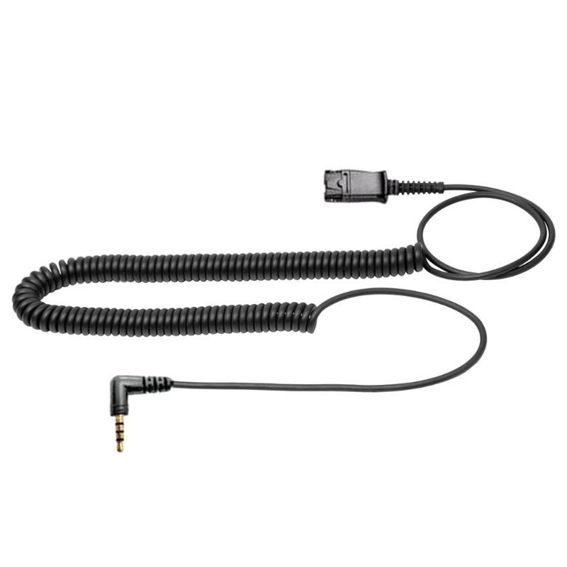 Bt QD Kabel Putus Cepat Dengan Steker Sudut Kanan 3.5mm Tunggal Untuk Smartphone Handphone Komputer Laptop Headset H