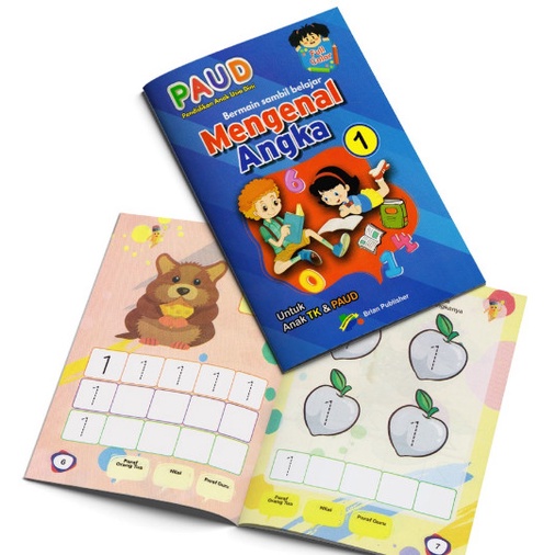 BUKU Bermain Sambil Belajar Mengenal Angka Untuk Anak PAUD TK PRA SEKOLAH BRIAN Bisa COD