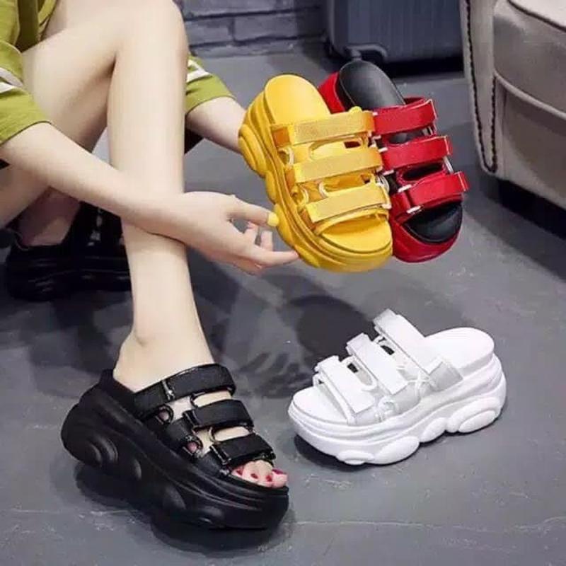 Sandal Wanita Korean Style Sandal Cewek Sendal Gunung Sandal Perempuan Terbaru Murah Sendal Kekinian