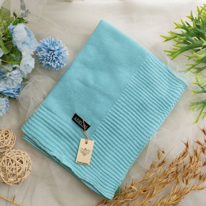 Pashmina Rajut Glitter PREMIUM By Adelus-Mint Blue