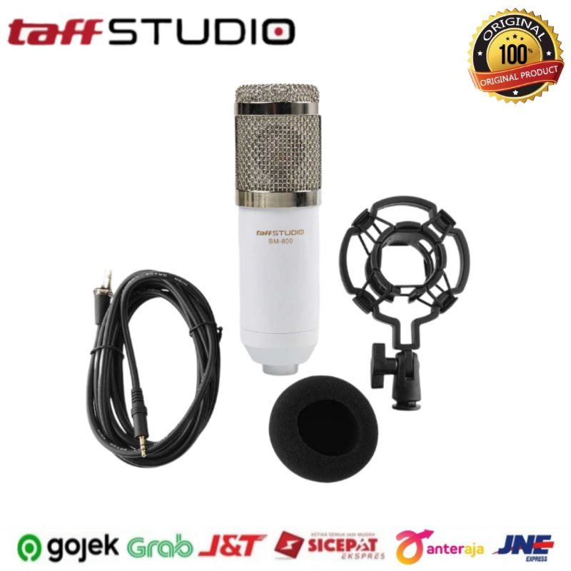 Microphone Condenser BM800 Mic Mikrofon Smule Original Hitam