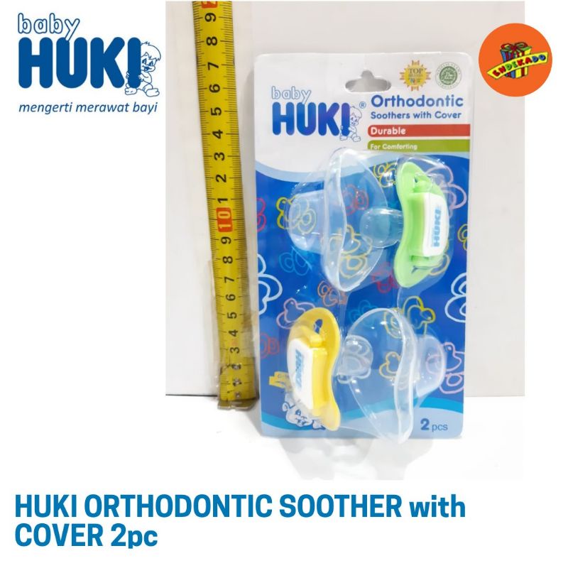 Huki Orthodontic Soother with Cover 2pc