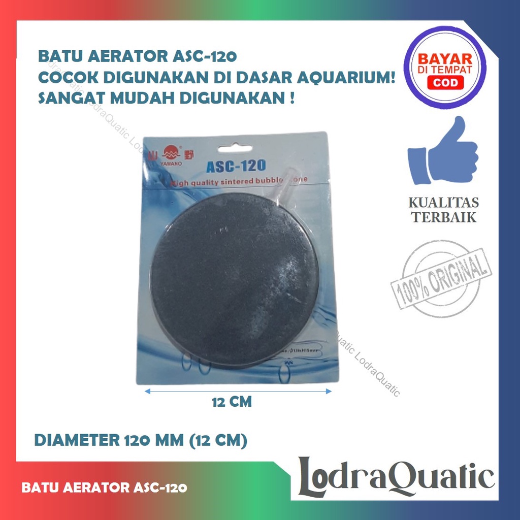 {YAMANO ASC-120} | BATU AERATOR YAMANO ASC 120 BATU AERATOR AQUARIUM BATU AERASI AQUARIUM PEMECAH GELEMBUNG UDARA BATU AERATOR DASAR AQUARIUM BATU AERATOR DIAMETER 12 CM BATU AERATOR DIAMETER 120 MM BATU AERATOR PIRING