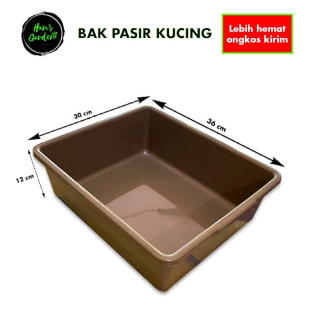 Bak hidroponik bak pasir kucing