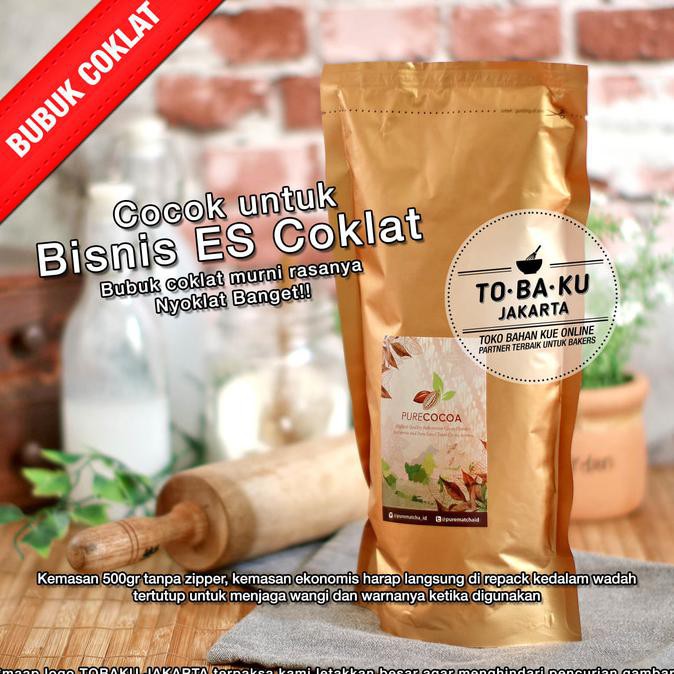 

ENAK Coklat Bubuk Cocoa Powder Pure Cokelat Murni Tanpa Campuran - 500gr BANYAK RASA