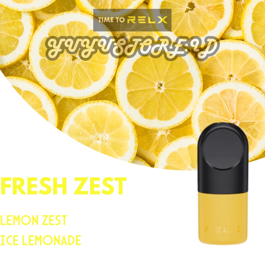 Relx Infinity Pod Fresh Zest atau Lemonade untuk Infinity Essential