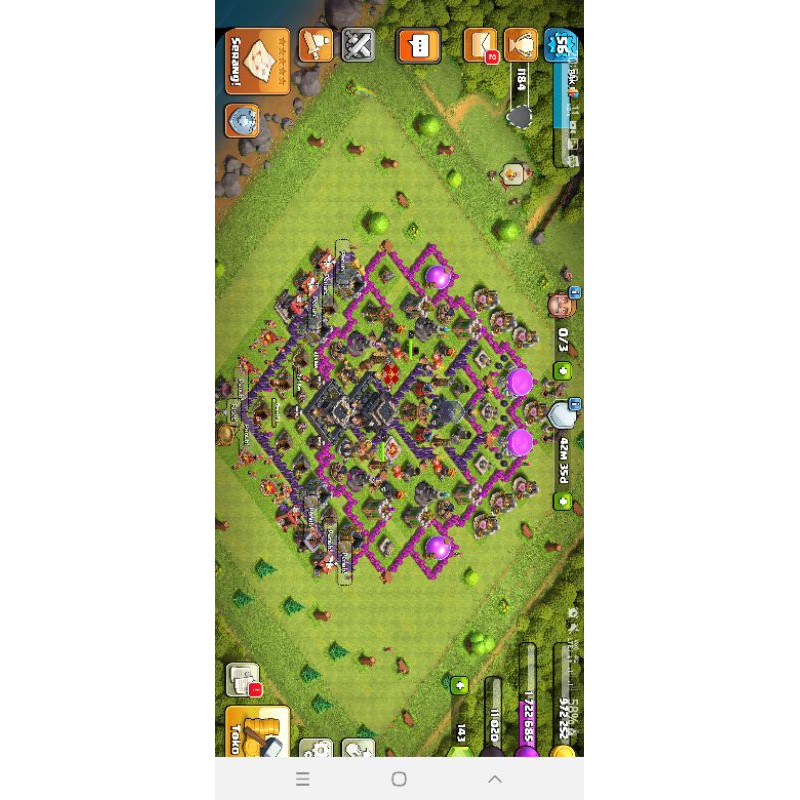 AKUN CLASH OF CLANS TH 9 RECEH