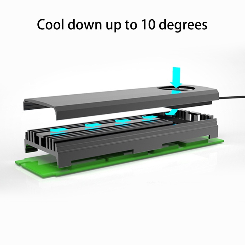 Bt NVME NGFF Untuk Heatsink SSD M.2 2280untuk Pendingin Hardis Solid State M.2 NVME