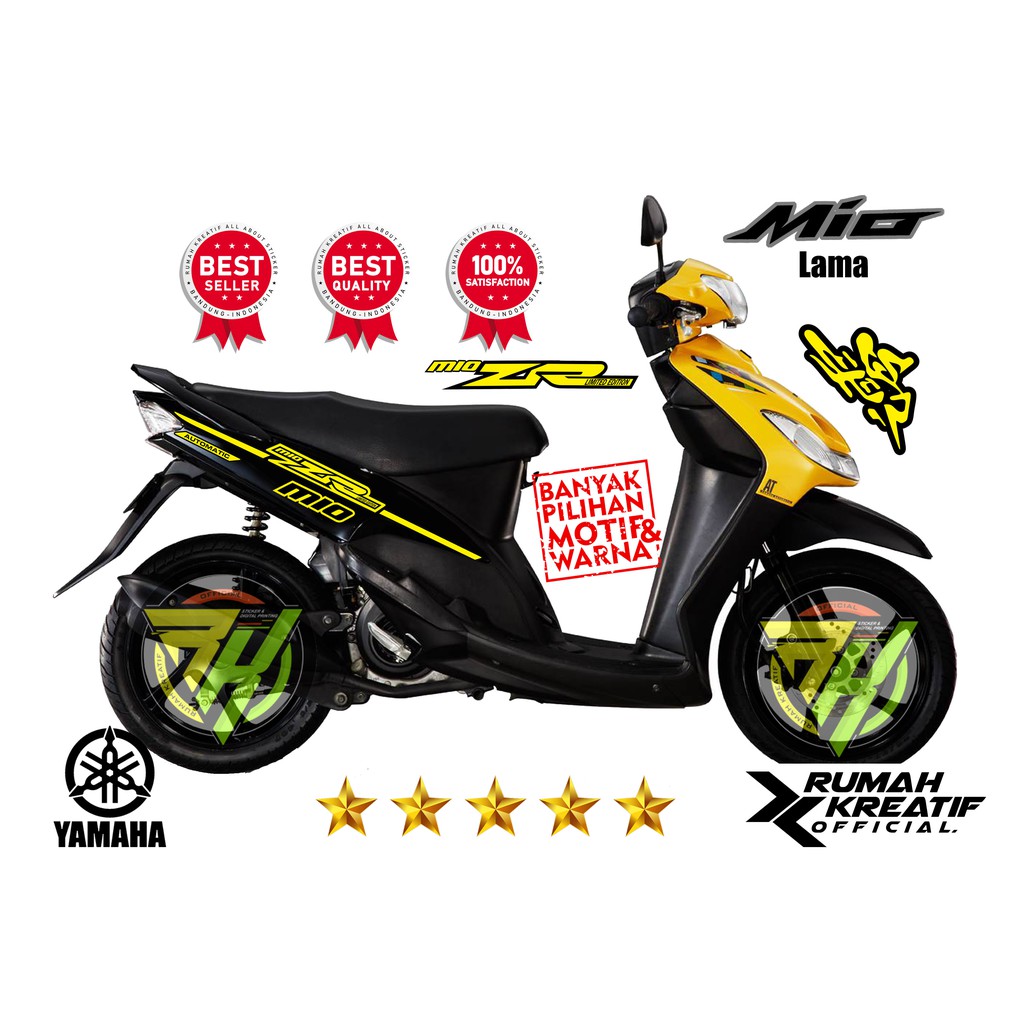 Jual MIO ZR Thailand Thailook Mio Sporty Mio Smile Mio Garnis Motif MIO ZR 115 STRIPING VARIASI R Indonesia Shopee Indonesia