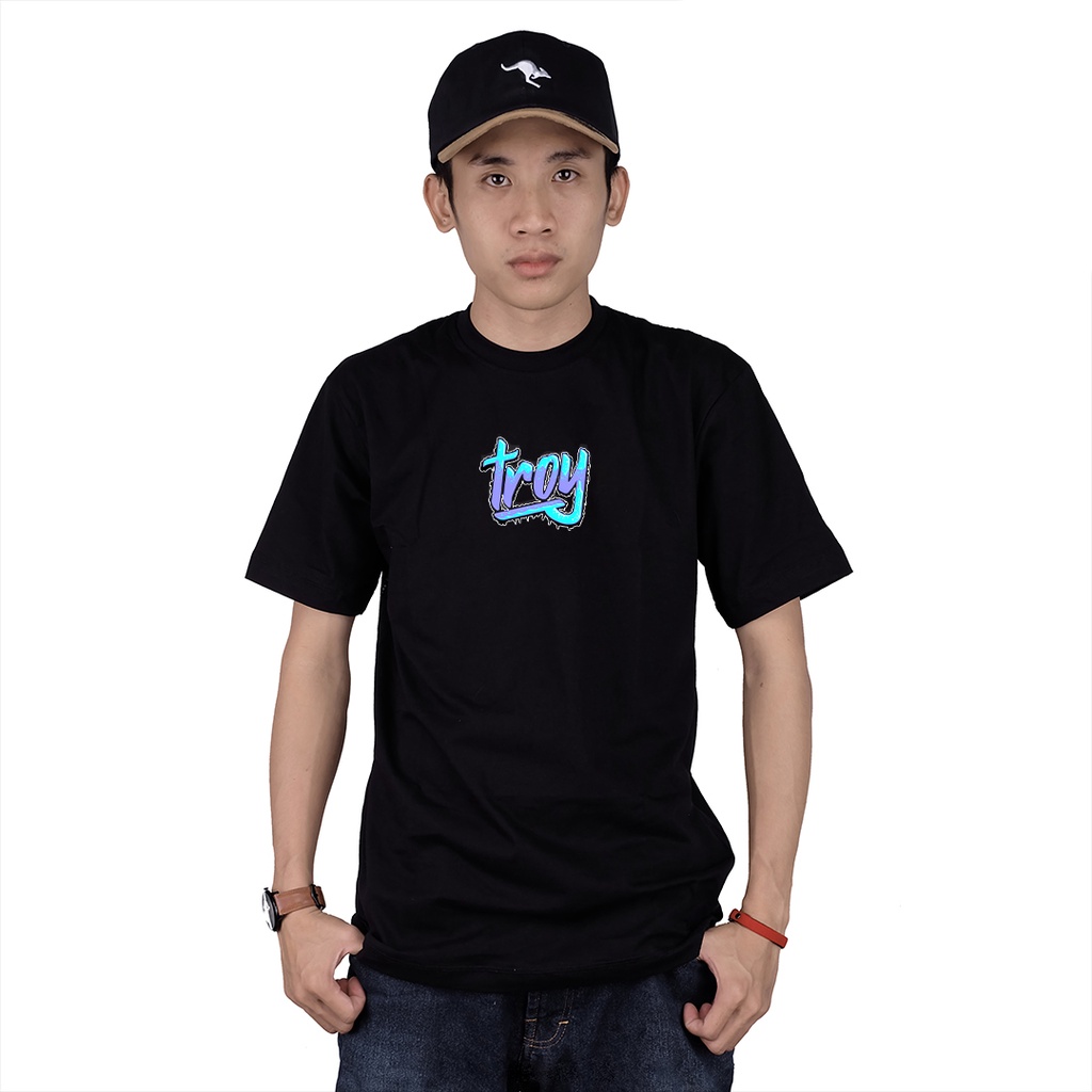 Troy Company T-Shirt Kaos Hitam MT 1780