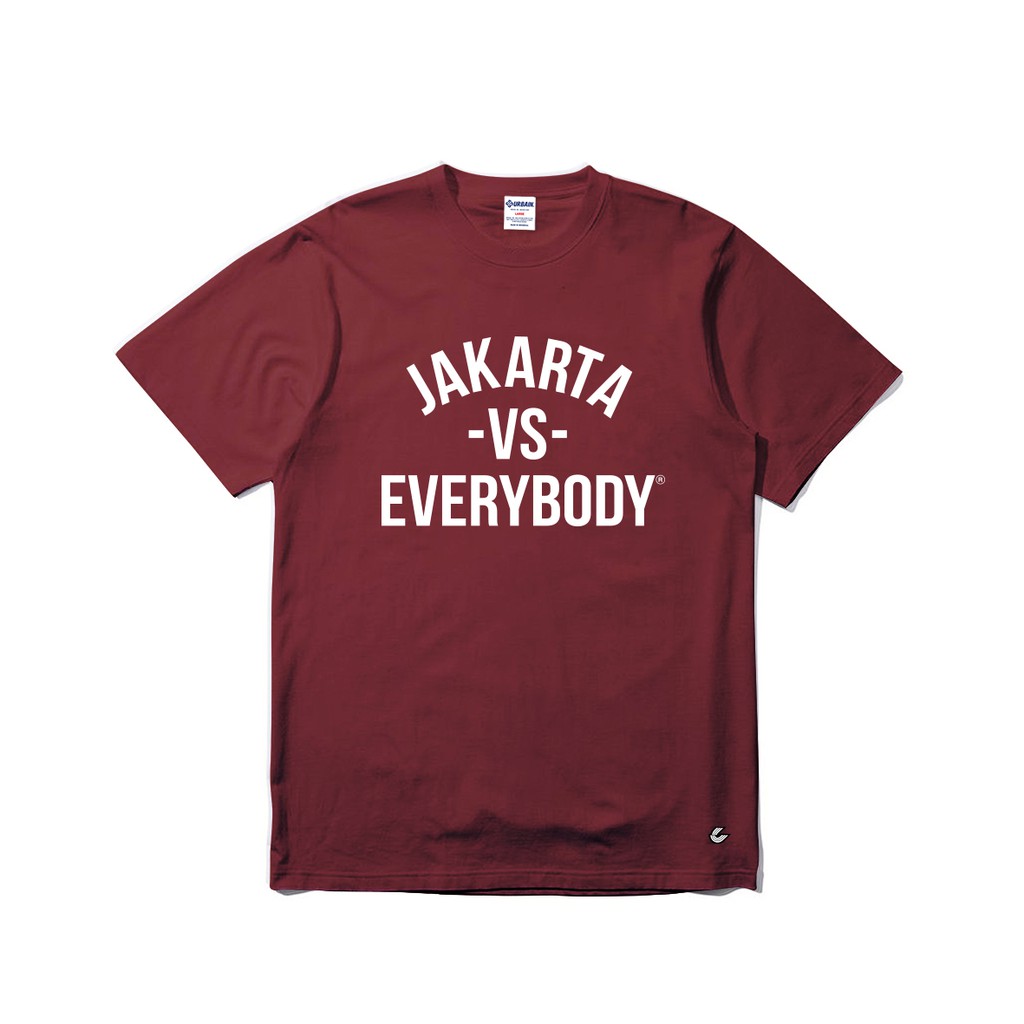 

Urbain Tshirt - Jakarta vs Everybbody - Maroon