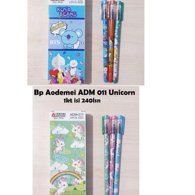 

#PRICEPOOL 12 Pcs/ 1 Lusin Bolpen/ Pulpen/ Pena BTS 022/ Unicorn 011/ DORAEMON HIJAB 733/ 736/ 734/ Aodomei 288 (6pcs) 【Penjualan Terbaik】✅COD