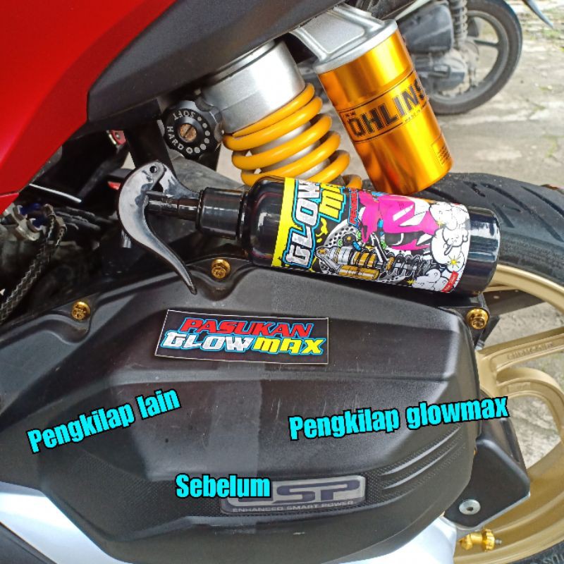 Glowmax plus lap micro fiber+spon pengkilap body halus dan kasar bukan marflo fastclean kit