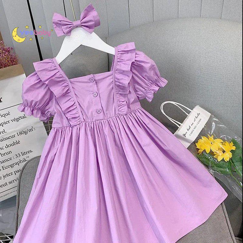 SUMMER DRESS YESS BABY Dress Anak perempuan Party Dress Lilac