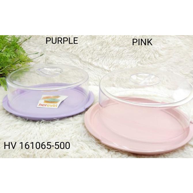 kios.lucinda - Tempat Display Kue Bentuk Bulat Cake Serving Turkey - Herevin - Merah Muda