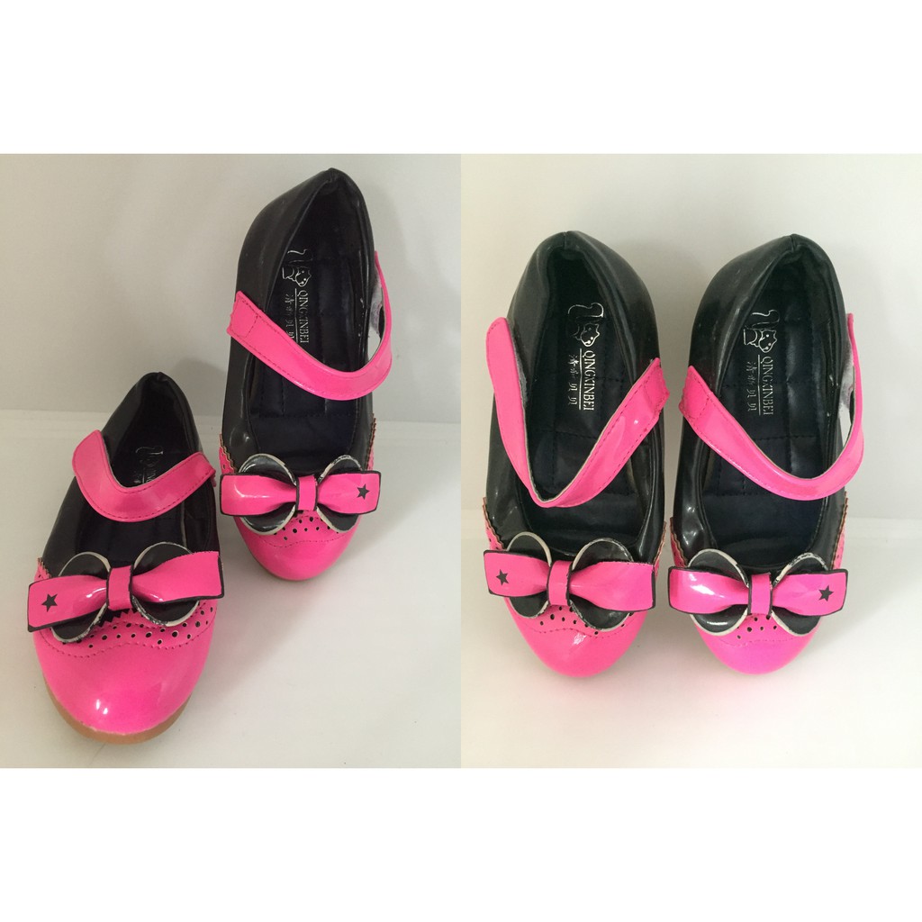 sepatu anak perempuan pantofel anak PA 09 HOTPINK