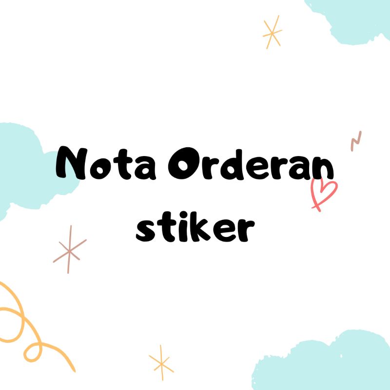 

NOTA STIKER