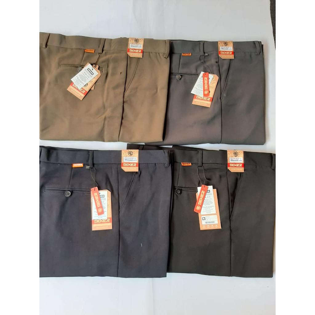 DICKER - Celana Kantor Bahan Formal Super Jumbo Pria Size 39-50 | Celana Kerja Formal Big Size Pria