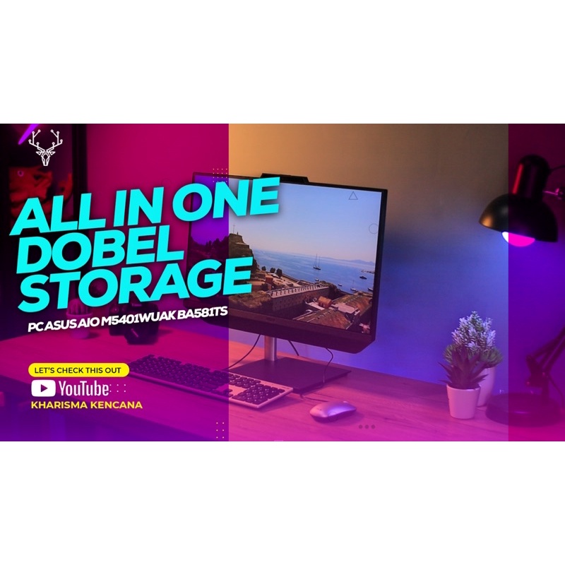 PC ASUS AIO M5401WUAK BA581TS Ryzen 5 5500U 8GB 1TB 23.8 FHD Win10 OHS