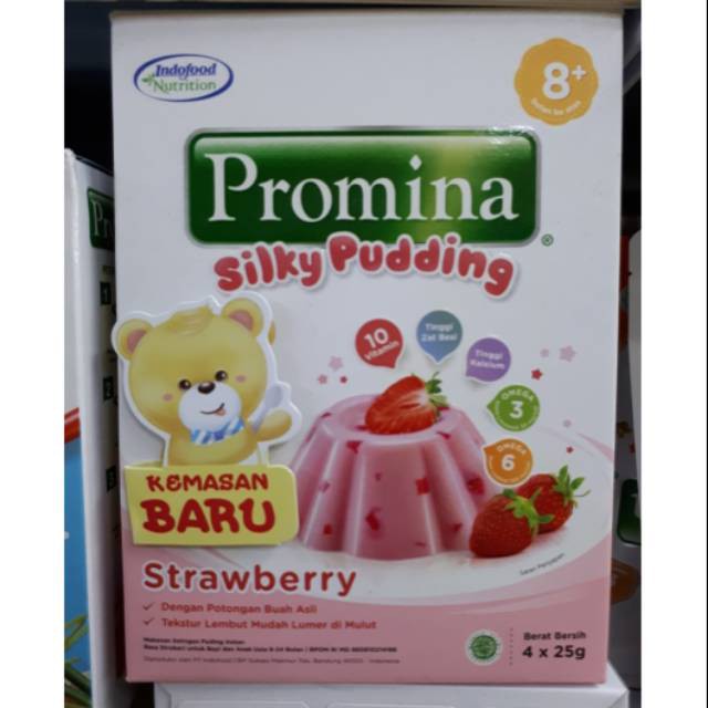 Promina Silky Puding Coklat Pudding Strawberry 100 Gr Mpasi Anak 9 Bulan Puding Bayi Shopee Indonesia
