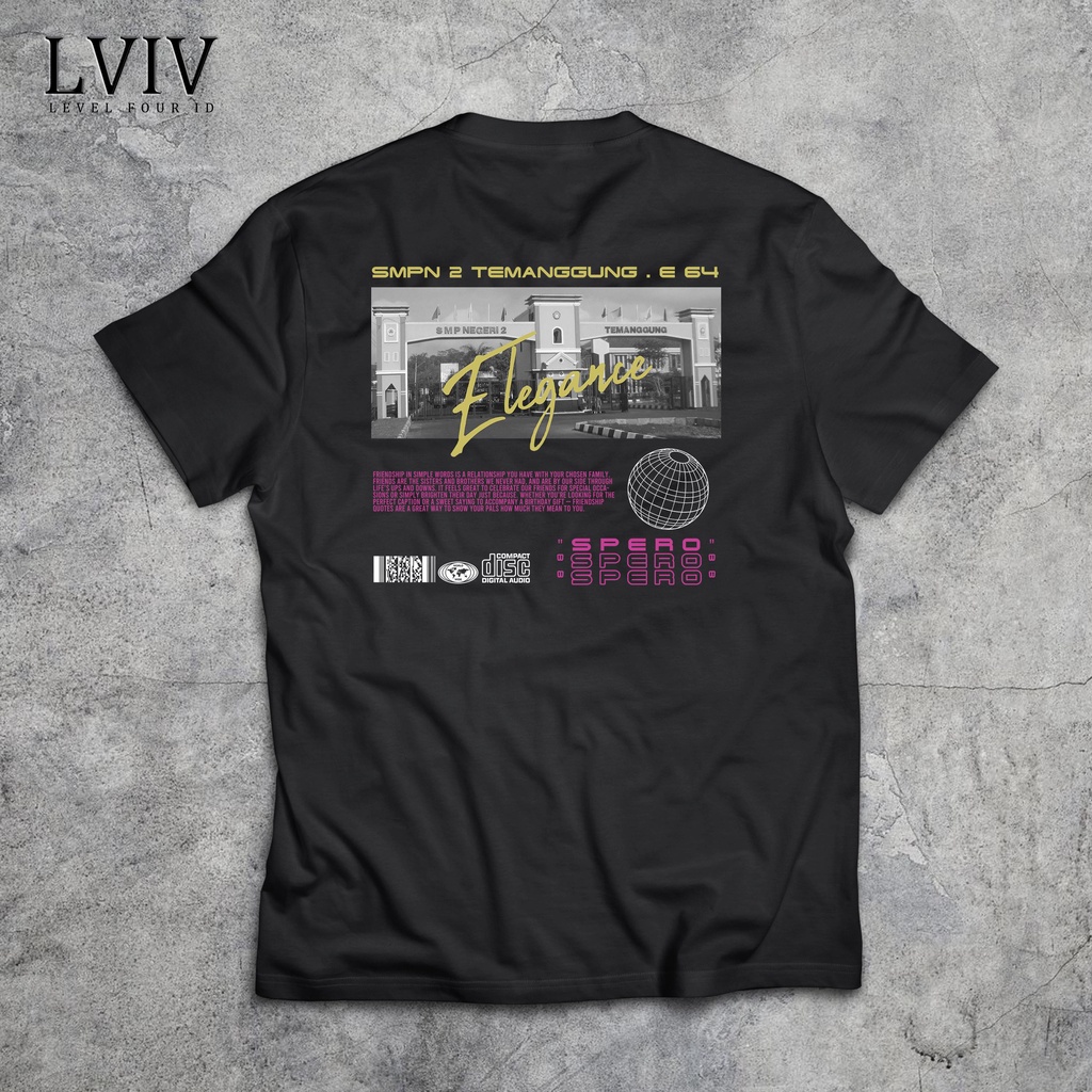 #33 Kaos Kelasan, Kaos Keluarga Aesthetic, Kaos Group atau Squad, Geng Aesthetic