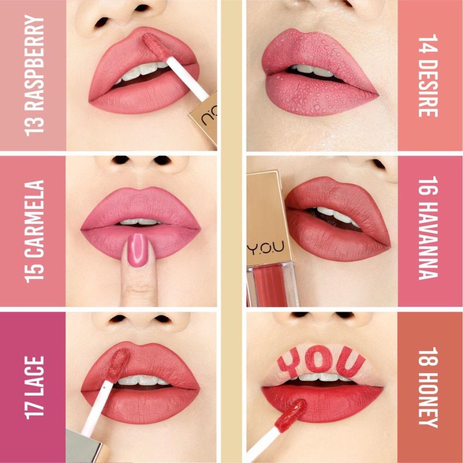 ✿ELYSABETHME✿ Y.O.U lip cream rouge velvet mattee ombre ala korea liptint lipgloss lips bibir