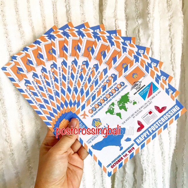 

150 Years of Postcards Bali Happy Postcrossing 150y Kartu Pos Postcard Anniversary by Postcardbazaar