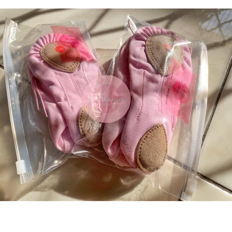 ○ Sepatu Balet Tari Tamborin Belly Dance Soft Shoes Tari Perut Senam Yoga Kanvas Canvas Slippers Ana