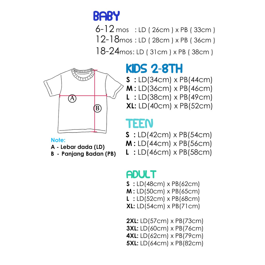 Aitana - Baju Kaos Polos Pendek Remaja 9 -14 Tahun Bahan Katun Combed 30s