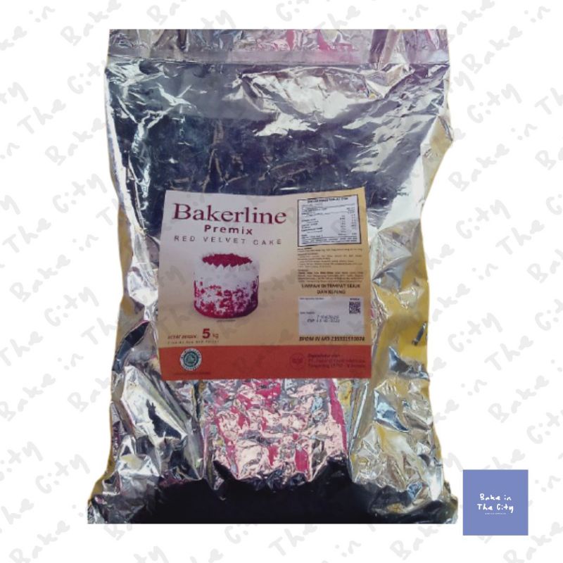 

Tepung Premix Bakerline Red Velvet - Repack 500g