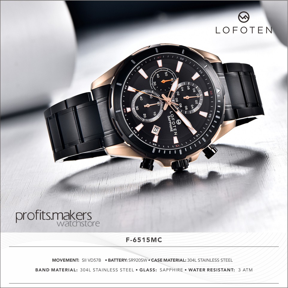 LOFOTEN Watch F6515MC / F 6515 MC / F-6515-MC Jam Tangan ORIGINAL