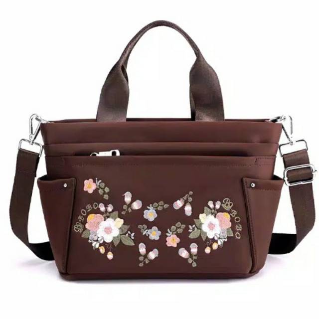 Tas wanita yg bagus untuk ibu perempuan selempang jinjing motif bunga semua warna