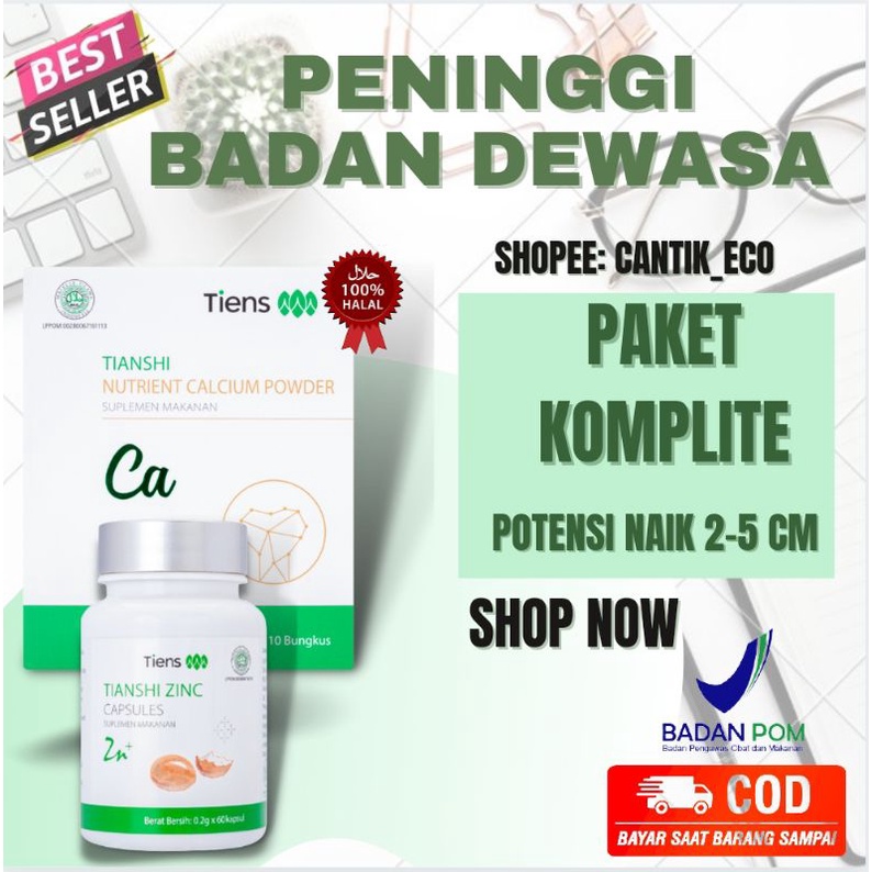 [TERLARIS] KALSIUM TIENS | PENINGGI BADAN | PENAMBAH TINGGI | PENINGGI TERBAIK 100% ORIGINAL TIANSHI