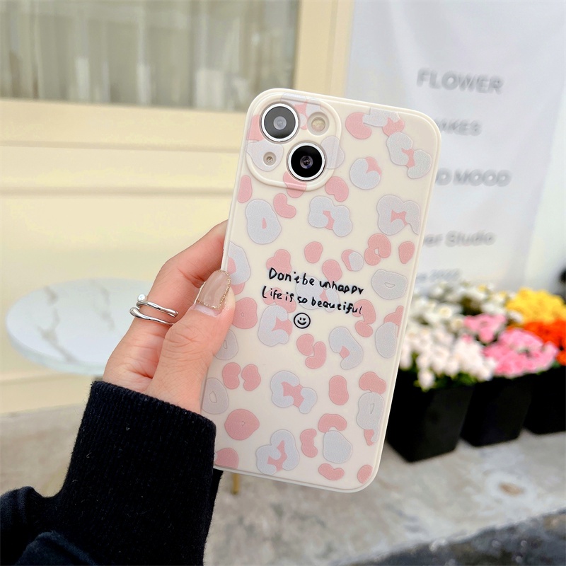 Casing Iphone 11 12 13PROMAX X XS XR XSMAX 6 7 8 + Shockproof Motif leopard