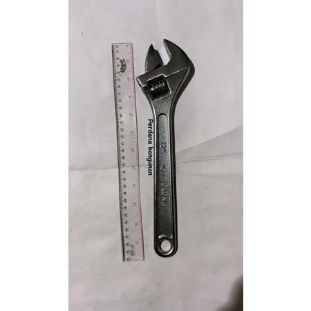 KUNCI INGGRIS FUKUNG 12 INCI / ADJUSTABLE WRENCH CHROME FUKUNG 12 INCI