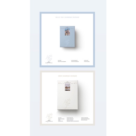 PO MONSTA X SEASON 'S GREETING 2022 (Daily Pad Calendar & Desk Calendar) From SSQ & KTOWN4U (BACA DE